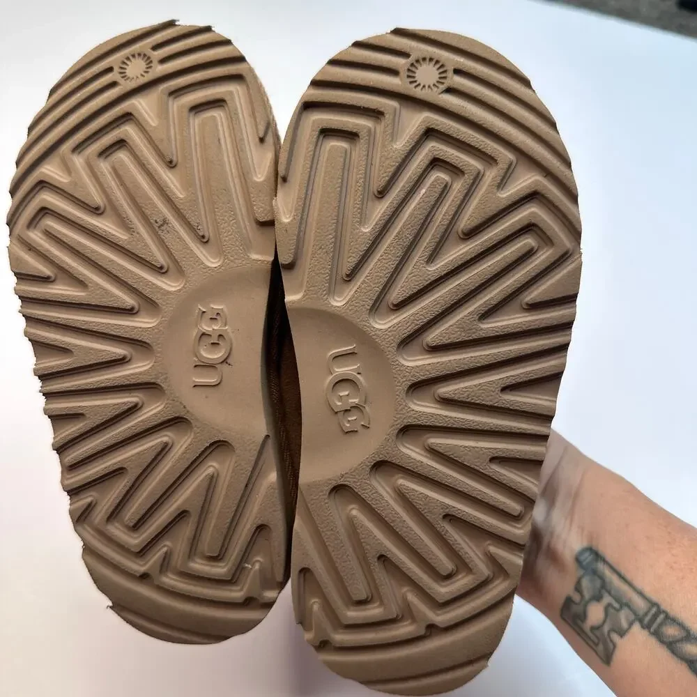 UGG Tasman Brown Slip Ons